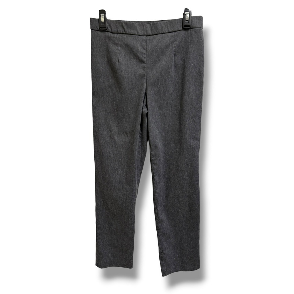 Dana Buchman Womens Charcoal Gray Heather Pull On Slim Leg Dress‎ Pants Size S